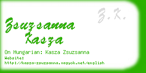 zsuzsanna kasza business card